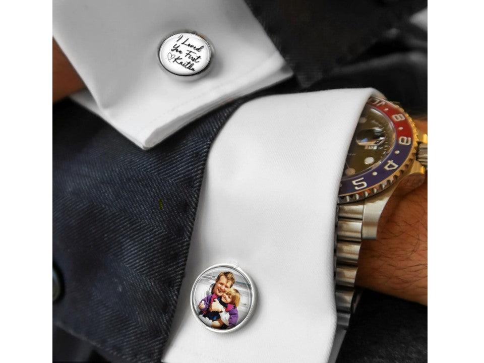 Father of the Bride Photo Personalized Cufflinks (Copy)